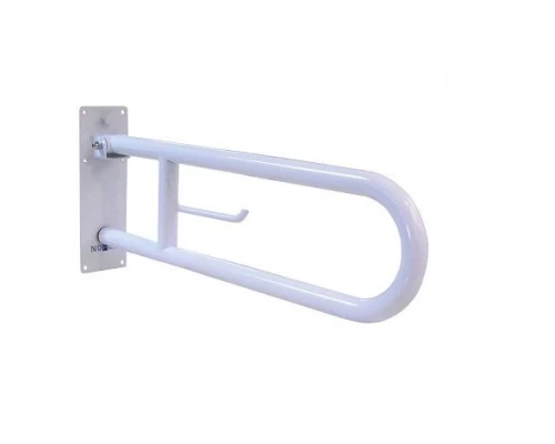 Поручень полукруглый для людей с огр. Возможностями 600 мм белый эпоксидная краска