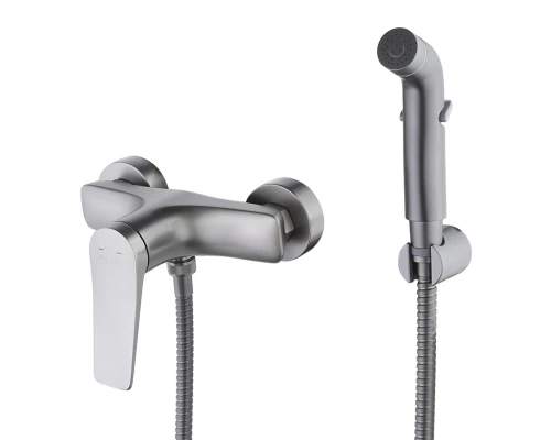 Bronx Смеситель для биде, без излива на стену гигиен.душ,р/ОД, графит, LM, LM3718GM