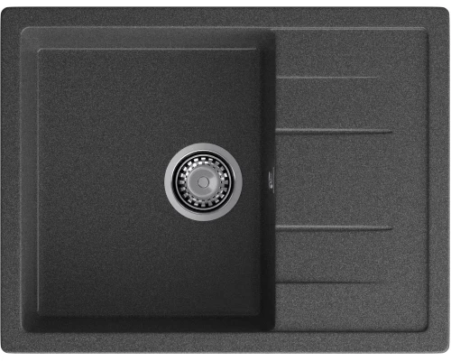 GRANFEST Мойка композит QUADRO GF-Q--650L чаша с крылом  650*500мм графит арт.GF-