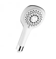 Лейка душевая круглая 5-функц. D95 мм, белая. LM,  LM0815CWhite