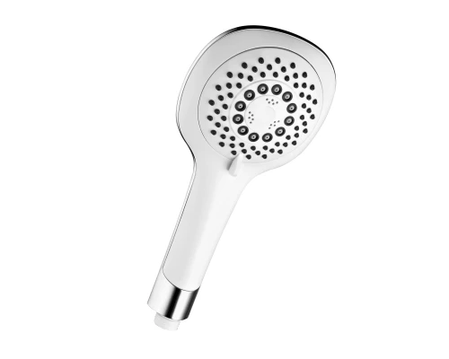 Лейка душевая круглая 5-функц. D95 мм, белая. LM,  LM0815CWhite