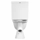 УНО Унитаз-компакт,косой вып.,2-х реж.,арм., сид.п/п с сис. soft-close САНТЕК