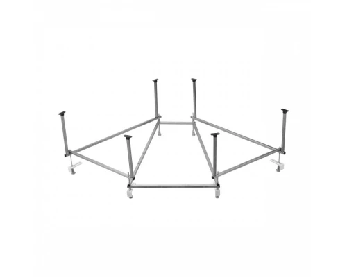 Монтажный комплект для ванны КАРИБЫ 140х140 см. (рама, слив-перелив с сифоном, крепеж к стене, крепе