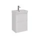 Тумба Lemark COMBI 50 см под 1 раковину, подвесная/напольная, 2 ящика, цвет корпуса, фасада: Белый г