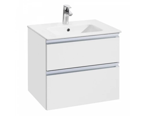 GAP Тумба под раковину GAP 60, белый глянец, 2 ящ., ROCA