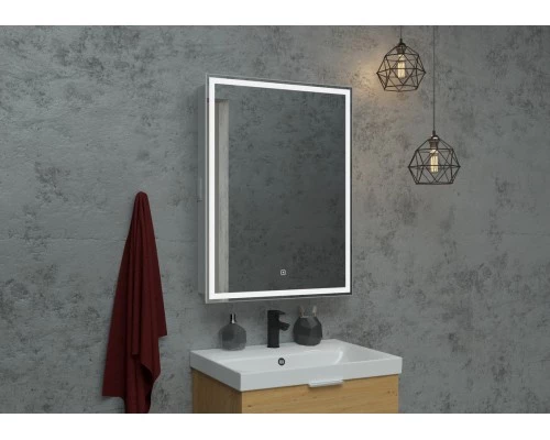 Зеркало-шкаф Allure LED 550х800 правый с розеткой