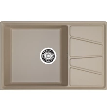 GRANFEST Мойка композит VERTEX, GF-V-780L, чаш+кр 780*500, песочный