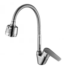 S35 Смеситель для кухни, гиб.излив 179мм, р/ОД, хром, ROS, S35-26