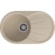 GRANFEST Мойка композит RONDO GF-R--750L  чаша с крылом 750*460мм, кашемир