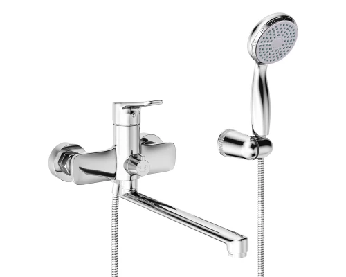 Selena Смеситель для ванны,пов.излив 300мм,р/ОД,хром, LM, LM0851C