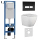 Комплект 3в1 IBERICA BLANCA инсталляция SILENCIO MINI, унитаз BILBAO ALTO белый, кнопка смыва CRYSTAL-R черный (IB.001M.BLA.234.2211)