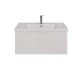 Тумба Lemark VEON MINI 90 см под 1 раковину, подвесная, с 1 ящик, цвет корпуса, фасада: Белый глянец