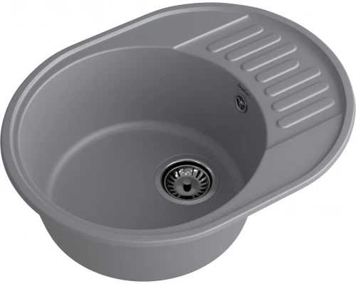 GranFest QUARZ (ECO-58) Мойка чаша+кр 620*480 (темно-серый)