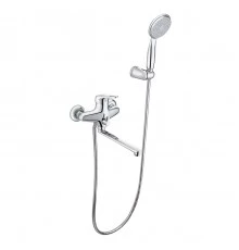 Luna Смеситель для ванны, плоск.пов.излив 200мм лейка, р/ОД, хром, LM, LM4113C