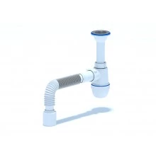 ANI Сифон для раковины 1 1/2"*40 c гибкой трубой 40*50, ANI PLAST