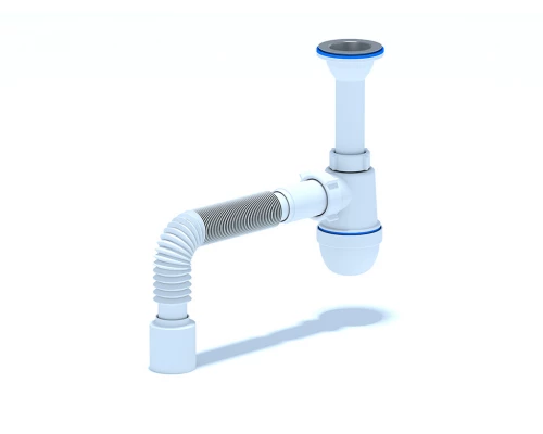ANI Сифон для раковины 1 1/2"*40 c гибкой трубой 40*50, ANI PLAST