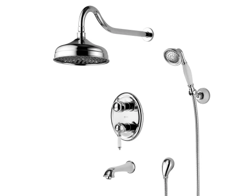 Villa Смеситель для ванны и душа,монолит.изилв 170ммвстраиваемый,р/ОД,хром, LM, LM4822C