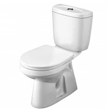 АНИМО Унитаз-компакт, верт. выпуск/в пол, эконом., 1-режимная арматура, сиденье полипропилен. САНТЕК