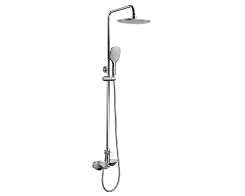 Bellario Смеситель для ванны-душа, монолит.излив 188мм 'Троп.дождь' лейка, р/ОД, хром, LM, LM6862C