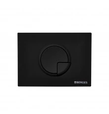 Кнопка  для инсталляции NOVUM R5, черная SoftTouch, BERGES