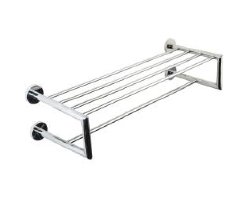Полка для полотенец NIZA с 4 креплениями к стене глянцевая, шт