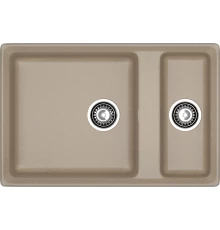 GRANFEST Мойка композит LEVEL, GF-LV-760K, 1.5-чаши 760*500, песочный