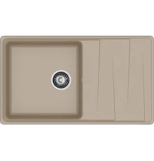 GRANFEST Мойка композит LEVEL, GF-LV-860L, чаш+кр 860*500, песочный