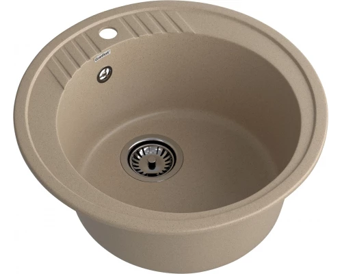 GRANFEST Мойка композит RONDO GF-R--520   D=520 мм   песок  арт.GF-