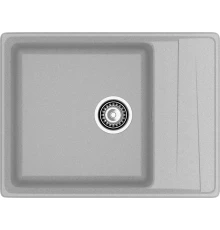 GRANFEST Мойка композит LEVEL, GF-LV-660L, чаш+кр 660*500, серый