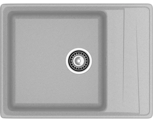 GRANFEST Мойка композит LEVEL, GF-LV-660L, чаш+кр 660*500, серый
