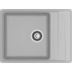 GRANFEST Мойка композит LEVEL, GF-LV-660L, чаш+кр 660*500, серый
