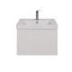 Тумба Lemark VEON MINI 60 см под 1 раковину, подвесная,1 ящик, цвет корпуса, фасада: Белый глянец