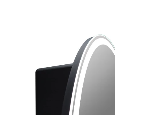 Зеркало-шкаф Torneo Black LED d 600 с подсветкой