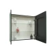 Зеркало-шкаф Mirror Box black Led 800х800