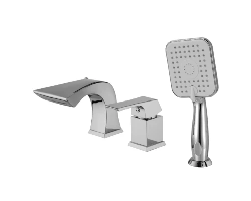 Unit Смеситель на борт ванны, на борт 3отв. с изливом 127мм, р/ОД, хром, LM, LM4545C