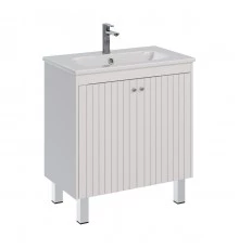 Тумба Lemark ROMANCE 80 см под 1 раковину, подвесная/напольная, 2-х дверная, цвет корпуса, фасада: Б