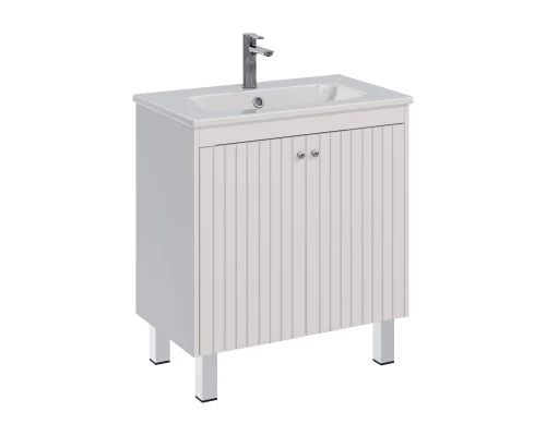 Тумба Lemark ROMANCE 80 см под 1 раковину, подвесная/напольная, 2-х дверная, цвет корпуса, фасада: Б