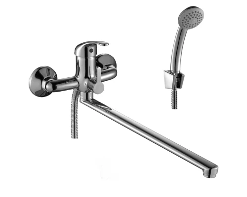 A35 Смеситель для ванны, монолитный излив 350мм, р/ОД, хром, ROS, A35-32