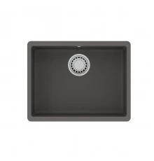 Кухонная мойка Lemark SINARA 540-U подстольного монтажа из кварцгранита, Серый шёлк
