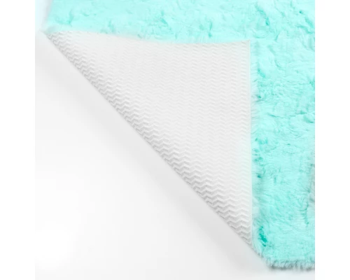 Коврик для ванной 1-ый Fixsen DELUX, FX-9040T бирюзовый, 70х120 см.