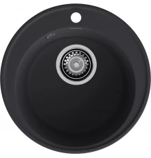 GranFest QUARZ (ECO-08) Мойка чаша D=480мм (черный)