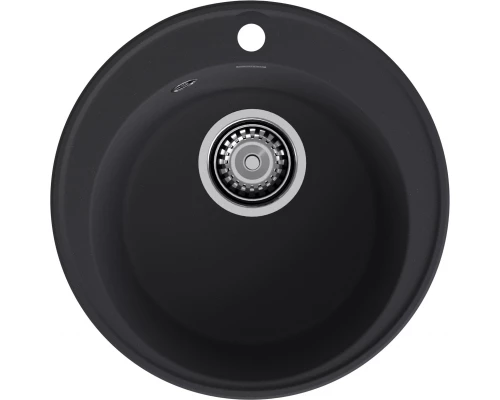 GranFest QUARZ (ECO-08) Мойка чаша D=480мм (черный)