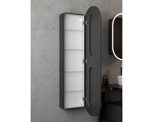 Зеркало-пенал Elmage black LED 450х1600