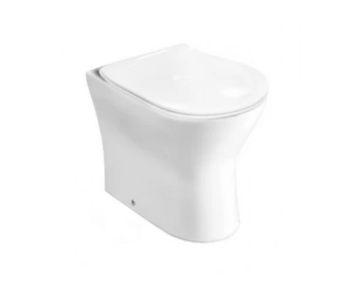LEON Чаша унитаза напольного, двойной выпуск, белая. ROCA