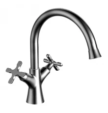 Duetto Смеситель для раковины, выс.пов.излив 157мм, р/ДВ, хром, LM, LM5706C