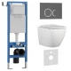 Комплект 3в1 IBERICA BLANCA инсталляция SILENCIO MINI, унитаз BILBAO ALTO белый, кнопка смыва ESTI-O серый матовый (IB.001M.BLA.231.827)