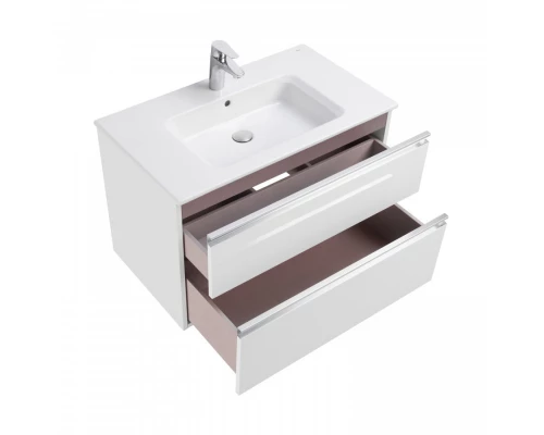 GAP Тумба под раковину GAP 80, белый глянец, 2 ящ., ROCA