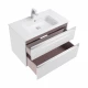 GAP Тумба под раковину GAP 80, белый глянец, 2 ящ., ROCA