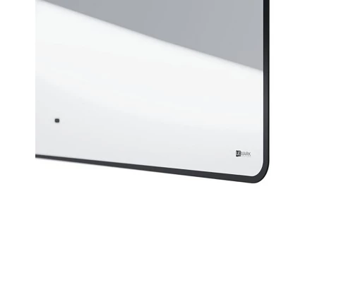 Зеркало Lemark MIOBLACK 90х80 см с интерьерной подсветкой, с подогревом