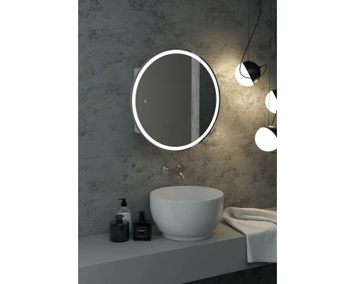 Зеркало-шкаф Torneo White LED d 600 с подсветкой